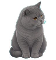 灰色猫咪瓜皮